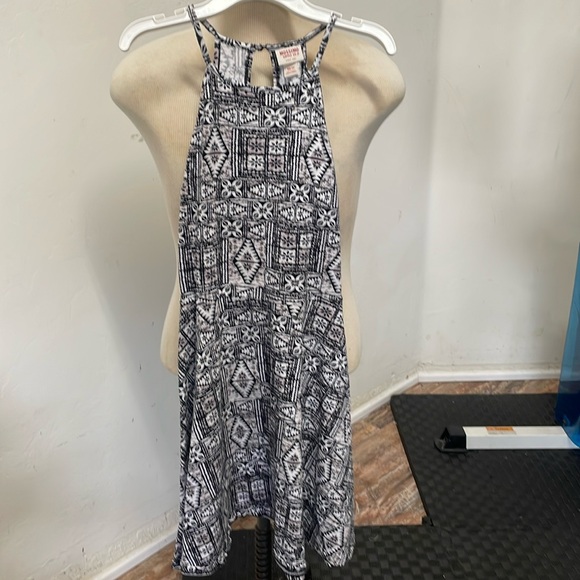 mossimo supply co black, white and gray sleeveless dress XS geometric shapes - Picture 1 of 9